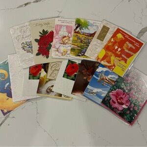 🎄15 VTG Occassion Cards Birthday, Mother’s Day, Anniversary Mix Image Craft NIP